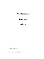 Lộng ngôn - MÀN II docx