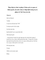 Thực hiện ủy thác tư pháp về dân sự do cơ quan có thẩm quyền của nước chưa có hiệp định tương trợ tư pháp với Việt Nam yêu cầu ppsx