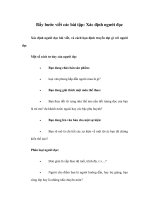 Bẩy bước viết các bài tập: Xác định người đọc pdf