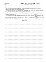 Đề KT T việt 6. tiết 115_co Van