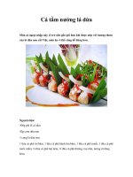 Cá tầm nướng lá dừa pot