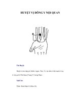 HUYỆT VỊ ĐÔNG Y NỘI QUAN pptx