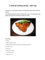 Cánh gà nướng tương - mật ong pps