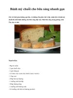 Bánh mỳ chuối cho bữa sáng nhanh gọn doc