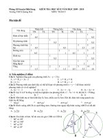 đề thi học kì 2 môn toán