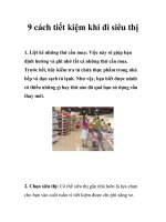 9 cách tiết kiệm khi đi siêu thị docx