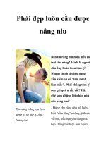 Phái đẹp luôn cần được nâng niu potx