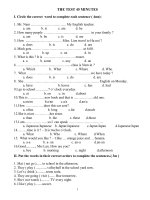 Bài kiểm tra cuối học kì 2