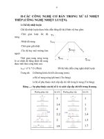 Chương II: LÍ THUYẾT VÀ CÔNG NGHỆ XỬ LÍ THÉP (Phần 2) docx
