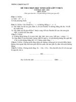 ĐỀ THI HSG HUYỆN ĐẠI TỪ năm 2009-2010