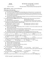 Đề thi thử đại học môn Hóa mã 003 pot