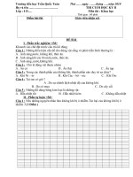 đề thi khoa học + lịch sử &địa lí cuối năm