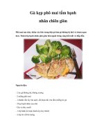 Gà kẹp phô mai tẩm hạnh nhân chiên giòn docx