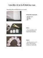 Làm điệu với áo ba lỗ đính hoa voan potx