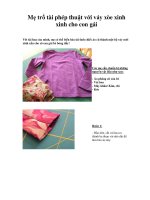 Mẹ trổ tài phép thuật với váy xòe xinh xinh cho con gái ppsx