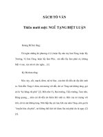 SÁCH TỐ VẤN - Thiên mười một: NGŨ TẠNG BIỆT LUẬN ppsx