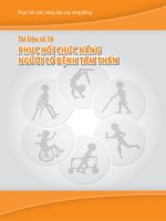 Phục hồi chức năng người có bệnh tâm thần