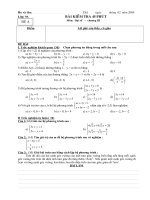 đề kiểm tra 1 tiết