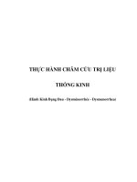 THỰC HÀNH CHÂM CỨU TRỊ LIỆU THỐNG KINH (Hành Kinh Bụng Đau - Dysménorrhée - ppsx