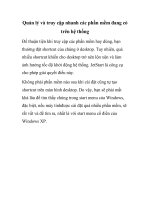 Quản lý và truy cập nhanh các phần mềm đang có trên hệ thống pptx