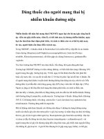 Dùng thuốc cho người mang thai bị nhiễm khuẩn đường niệu doc