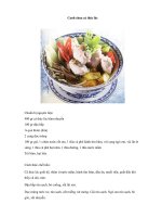 Canh chua cá thác lác ppt