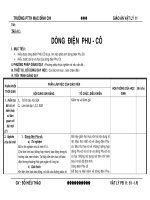 giáo án vật lý 11 - Dòng điện phu cô ppsx