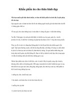 Khẩu phần ăn cho thân hình đẹp docx