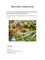 Đãi cả nhà: Cá basa om mẻ docx