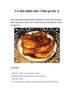 Cả nhà nhâm nhi: Chân gà tàu xì ppt