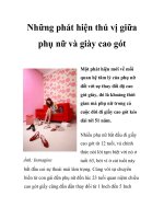 Những phát hiện thú vị giữa phụ nữ và giày cao gót ppsx