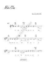 Bài hát biển chờ - Bảo Chấn (lời bài hát có nốt) pps