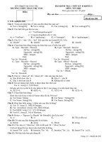 Đề KT 1 tiết kỳ 2 mã 258