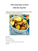 Thêm năng lượng với khoai chiên thịt xông khói potx