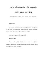 THỰC HÀNH CHÂM CỨU TRỊ LIỆU - THẦN KINH DA VIÊM ppt