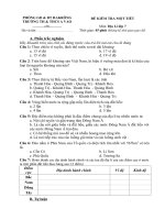 Kiểm tra 1 tiết HK 2 địa 8