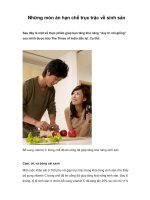 Những món ăn hạn chế trục trặc về sinh sản ppsx