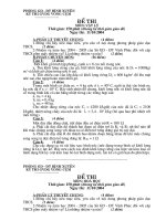 Đề thi GVG huyện Bình Xuyên