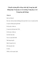 Chuyển trường đối với học sinh cấp Trung học phổ thông hoặc Trung học cơ sở (trường Trung học cơ sởTrung học phổ thông) pot