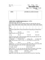 đề KT  1 tiết lý c1 lớp 9- năm 2010