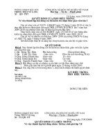 QĐ hội đồng coi thi nhận thức GV