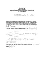 Cách Dùng Bất Đẳng Thức Để CM