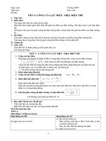 Bài 4 Công của lực điện- Hiệu điện thế