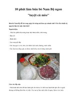 10 phút làm bún bò Nam Bộ ngon 