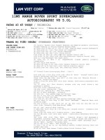 Thông tin kỹ thuật động cơ Petrol-AB Sport V8 5.0L Xilanh ppt