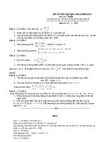 Đế THI THỬ ĐẠI HỌC NĂM 2011 MÔN TOÁN doc