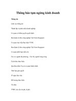 Thông báo tạm ngừng kinh doanh ppsx