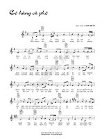 Bài hát cô hàng cà phê - Canh Thân (lời bài hát có nốt) pptx