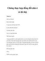 Chứng thực hợp đồng đổi nhà ở (ở đô thị) ppsx