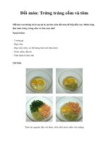 Đổi món: Trứng tráng cốm và tôm ppsx